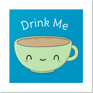 Cute and Funny Cartoon Coffee Mug T-Shirt Posters and Art